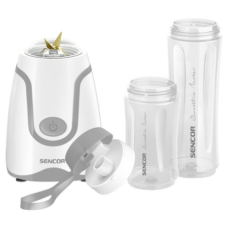 Sencor - 20 Oz. Smoothie Blender with Travel Bottles - White