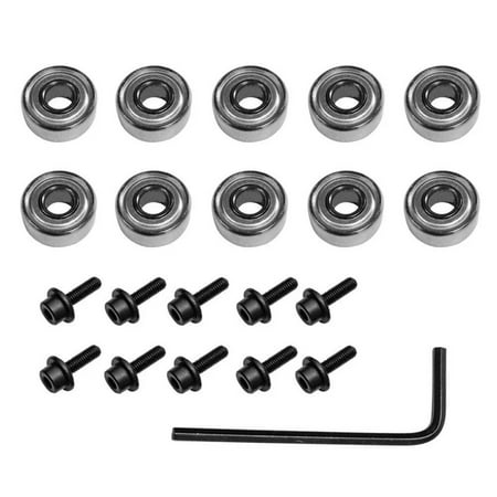 

GLFILL 10Pcs Router Bits Top Mounted Ball Bearings Guide For Router Bit Bearing 12.7Mm