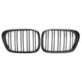 thumbnail image 2 of Rejilla de riñón de repuesto para parachoques delantero de doble listón para BMW E39 Serie 5 (525, 528, 1995-2004), color negro mate, 2 of 5