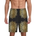 thumbnail image 1 of Fotbe Gold Mandala Pantalones Cortos de Pijama para Hombre, Ropa de Dormir, Pantalones de Pijama Cortos para Hombre-XX-Large, 1 of 6