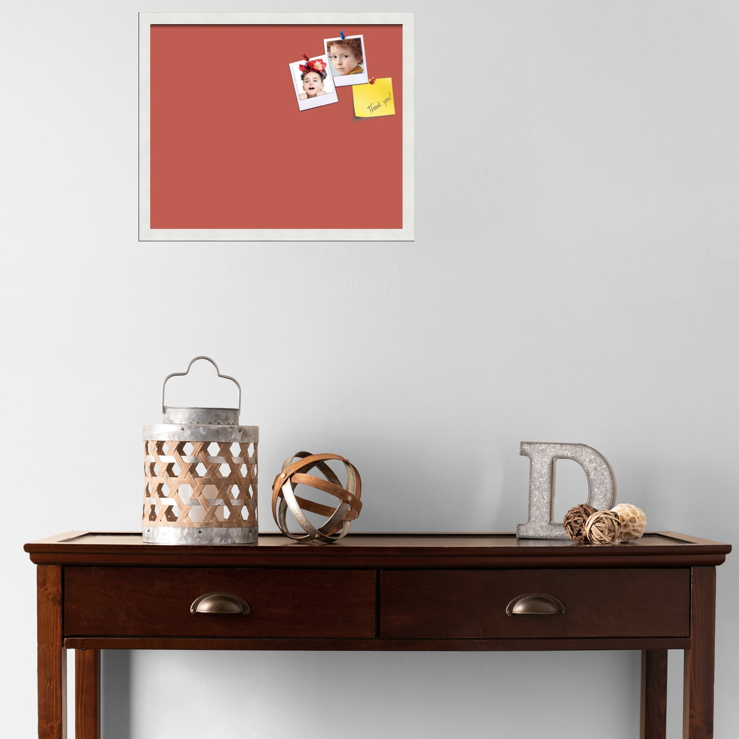 PinPix 21x17 Custom Cork Bulletin Board Crimson Pastel Poster Board Has a Fabric Style Canvas Finish, Framed in Crimson Pastel, by ArtToFrames (PinPix-1807)