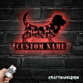 thumbnail image 2 of Craftnamesign Custom Basset Hounds Metal Wall Art LED Light, Basset Hounds Dog Lover Name Sign, 2 of 5