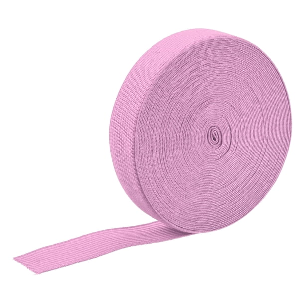 Banda elástica Unique Bargains 0.8 10 yardas Rosa Tejido Elástico para coser