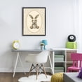 thumbnail image 3 of Stupell Industries Cottage Neutral Bunny in Oval Border Black Floating Frame Canvas Art, 17 x 21, by LSR Design Studio, 3 of 8