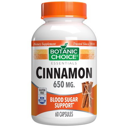 Botanic Choice Cinnamon 650 mg.   60 capsules