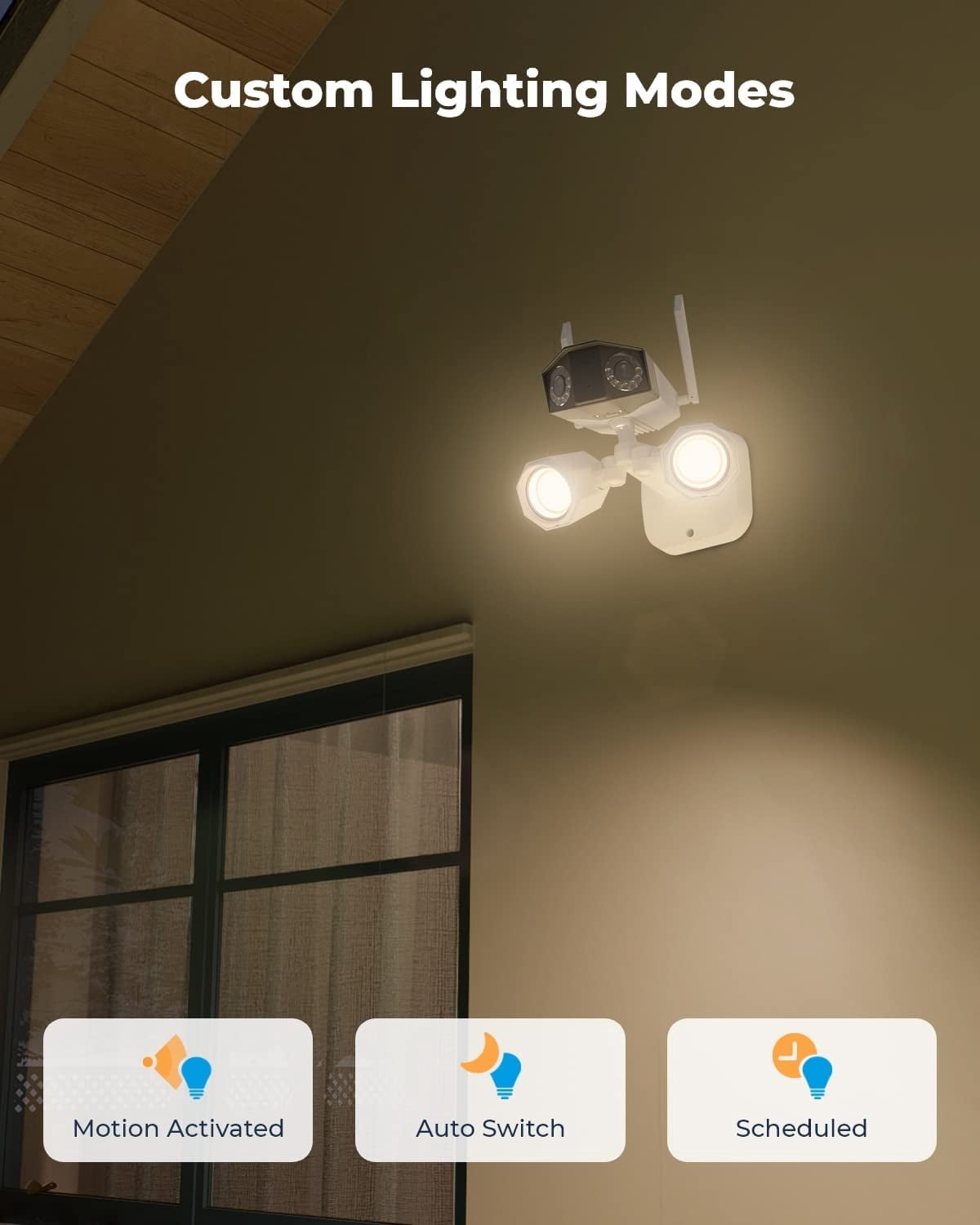 Reolink Duo Floodlight WiFi Dual-Lens 4K Wireless Camera 180° Outdoor Two-Way Audio Security Camera