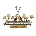 thumbnail image 3 of Meyda Tiffany 131252 51.5" L Personalized Canoe 8 Light Chandelier - Multi Color, 3 of 5