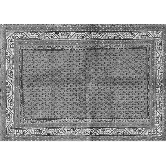 Ahgly Company Indoor Rectangle Persian Gray Traditional Area Rugs, 8' x 10'