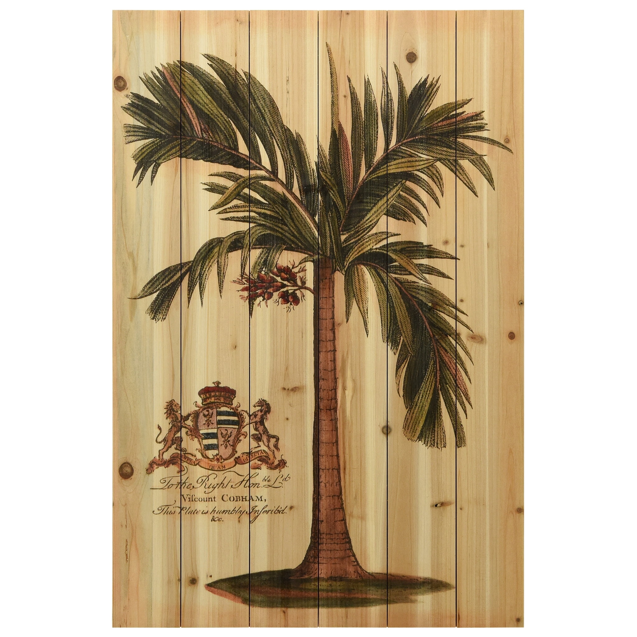 Empire Art Direct British Colonial Palm I Print on Solid Wood Wall Art