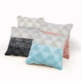 thumbnail image 5 of Ox Bay Miles 20" x 20" Black/Ivory Geometric Color Block Cotton Adult Decorative Throw Pillow, 5 of 11