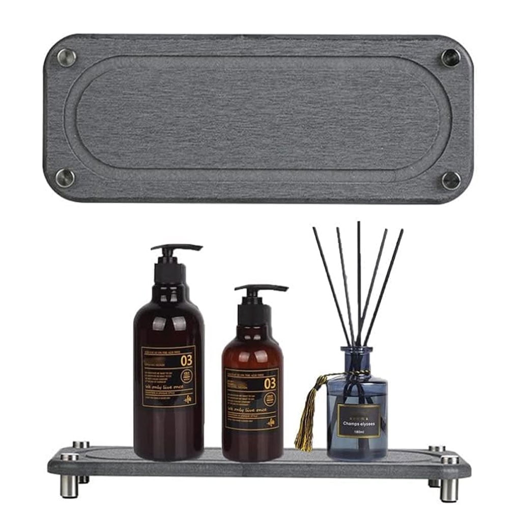 Ruiboury Dark Gray No More Soap Scum Water Absorbent Diatomite Coasters For Dish Soap Excellent Water