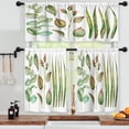 thumbnail image 3 of LALILO Kitchen Curtains and Valances Set of 3 36" Floral Window Treatment Tiers for Window Decor, 3 of 5