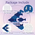 thumbnail image 3 of Fish Felt Bulletin Board 6.29x11.8 Inch Self Adhesive Felt Bulletin Board Picture with Pin Wool Wall Decorations, 3 of 9
