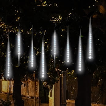 30cm 144 LED Lights 8 Tubes Meteor Shower Rain Snowfall Tree Garden Outdoor AL04