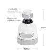 thumbnail image 1 of facefd 2 Pieces Kitchen Splash Resistant Faucet 3 modes kitchen sprayer Extender Pressurized Home Shower Tap Sprayer Water Saving Universal, 1 of 9