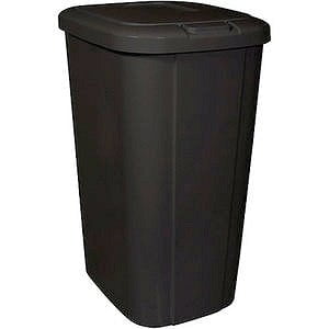 HMS Co. HFT-2166075-4 Hefty Waste Basket 53quart Black Lid