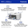 thumbnail image 5 of Brother INKvestment MFC-J1355DW Wireless Color Inkjet All-in-One Printer with Automatic Duplex Printing, ADF, and 1.8” Color Display, 5 of 13