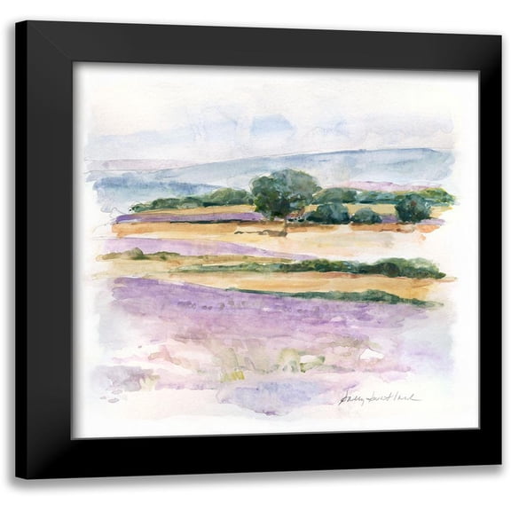 Swatland, Sally 12x12 Black Modern Framed Museum Art Print Titled - Lavender Country III