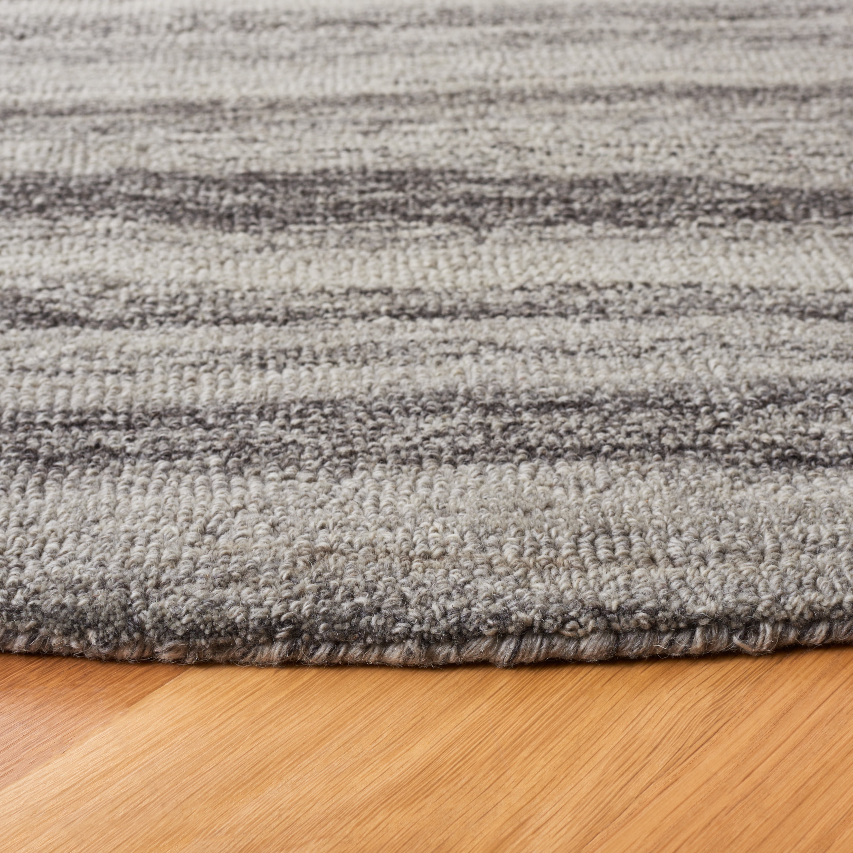 SAFAVIEH Abstract Xanthia Abstract Wool Area Rug, Gray, 6' x 6' Round