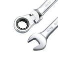 thumbnail image 3 of Unique Bargains 11/16' Flex-Head Ratcheting Combination Wrench SAE 72 Teeth 12 Point Ratchet Box Ended Spanner Tools, 3 of 5