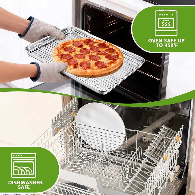 Vesteel Stainless Steel Cooling Rack, 2-Pack, 12" x 9" photo 3