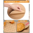 thumbnail image 3 of 200 Pcs Parchment Paper Baking Sheets Round 8 Inch,Round Cake Pan Parchment Liners,Baking Parchment Non-Stick Baking Parchment Paper Circles,Baking Air Fryer Steaming Bread Cup Cake(Brown-8"), 3 of 7