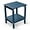 Blue, variant on Wubio Adirondack Side Table, HDPE Weather Resistant Outdoor Table, 2-Shelf Plastic End Table for Poolside Indoor Outside Front Porch Living Room Patio Backyard Campfire, 14 x 13 inch, Blue