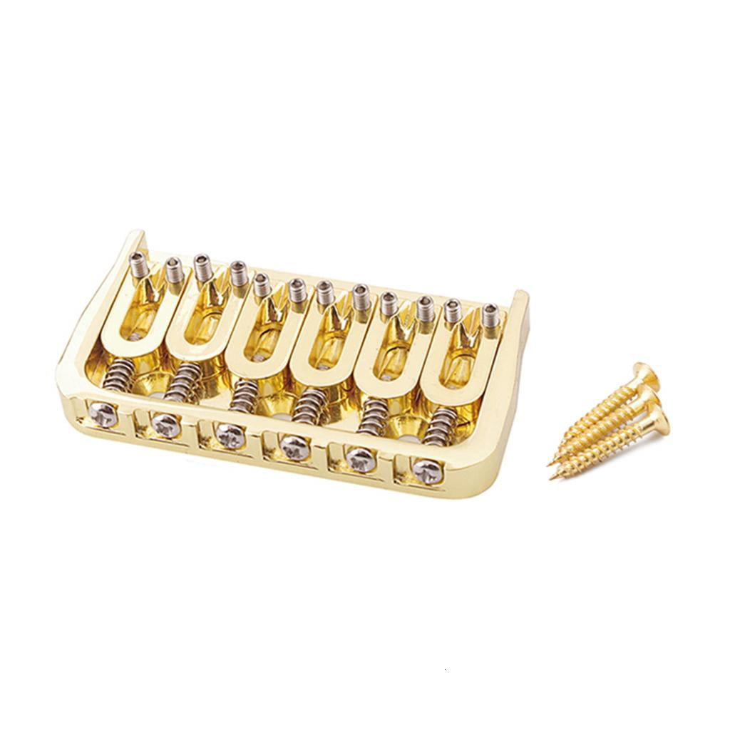 CEORPER Fixed Bridge Electric Guitar Hardtail Saddle Bridge Replacement Part 6/7-Strings