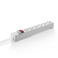 Hyper Tough 6 Outlets Power Strip with 8 ft 14AWG Heavy Duty Cable 125V