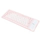 thumbnail image 3 of M Buder Teclado de Silicona Portátil con Cable USB, 85 Teclas, Protección Contra Agua y Polvo, Diseño Enrollable y Cómodo, Operación Silenciosa (Color Rosa Suave), 3 of 5