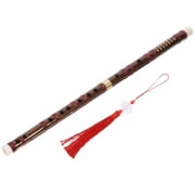 Bamboo Flute Music Fife Flute Traditional Handmade Chinese Musical Instrument (F) (Random Color)