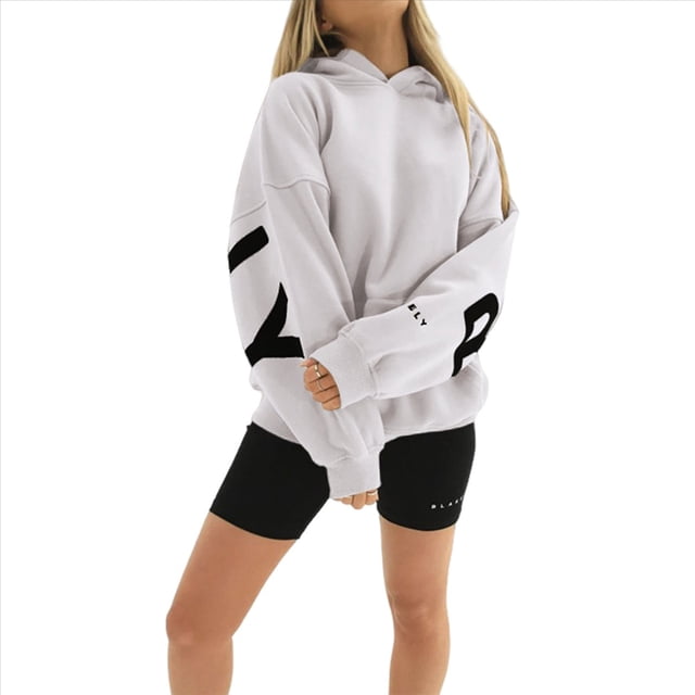 Sudaderas con Capucha de Moda para Mujer, Sudaderas Holgadas de Gran Tamaño, Camisetas de Larga, Corte Holgado. M