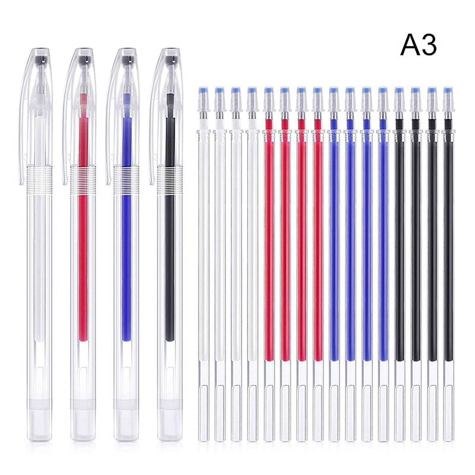 Heat Erasable Fabric White Marking Pens with 20 Refills for Tailors Sewing  and Quilting Dressmaking, White Heat Erase Pens of Fabrics.