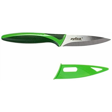 Zyliss - Paring Knife with Sheath Cover Green - 3.5 Inch