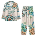 thumbnail image 6 of SEANATIVE Boho Mandala Dragonfly Womens Button Up Pajama Sets Size 4XL Daily Loungewear with Pockets 2 Piece Ladies Pajamas Top and Pants Holiday Pjs for Women Clothes, 6 of 7
