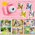 thumbnail image 4 of Cámara digital GPOSY para niños, 48,0 MP, 1080P HD, con tarjeta SD de 32 GB, rosa, 4 of 7