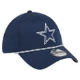 thumbnail image 3 of Men's New Era Navy Dallas Cowboys Featherweight Poly Rope Flex 39Thirty Hat, 3 of 5