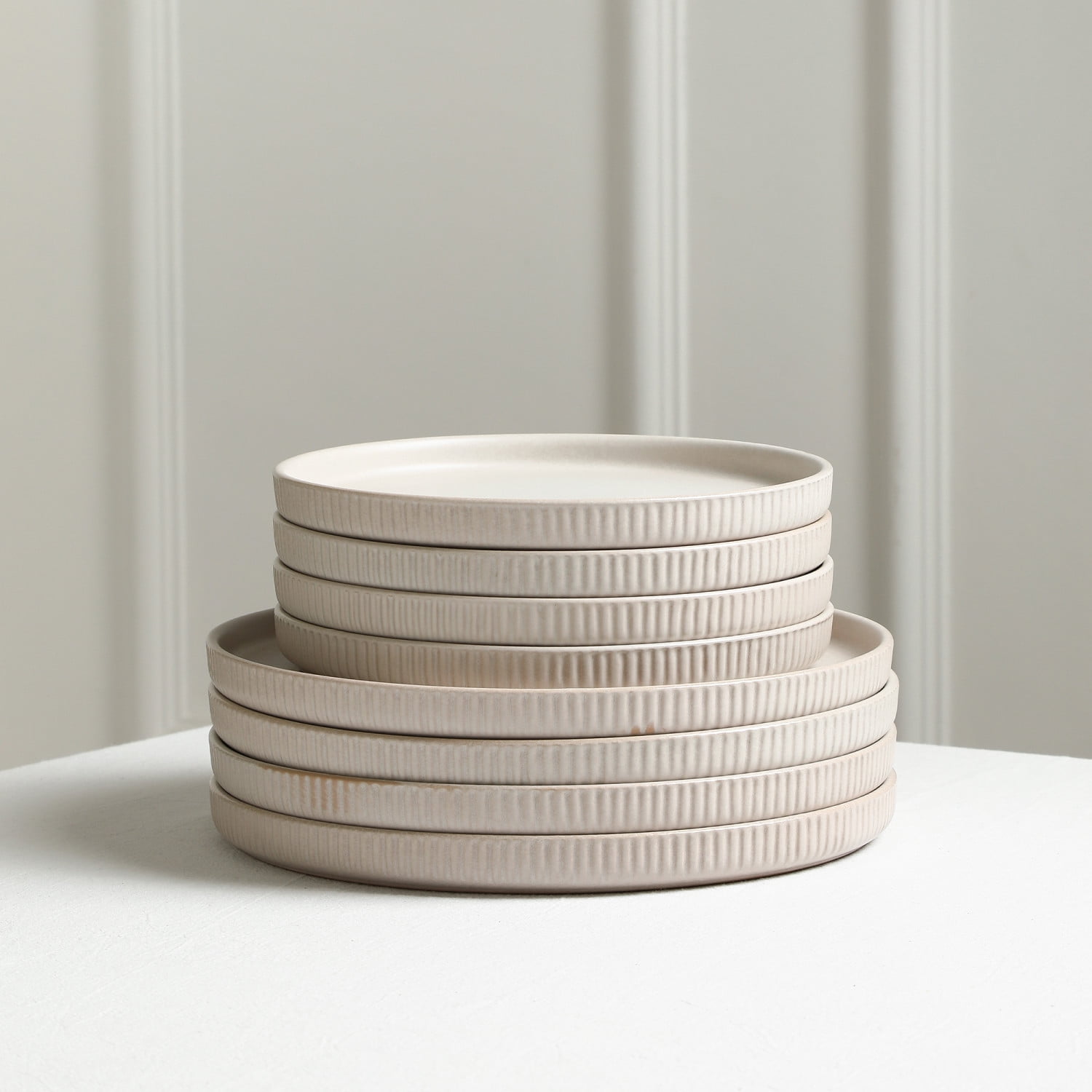 Stone Lain Haven 32-Piece Dinnerware Set Stoneware, Beige
