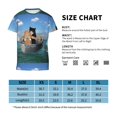 thumbnail image 2 of Wukai Two Brave Cats Are Floating On The Sea Iceberg Youth Unisex Short Sleeve T-Shirt for Boys, Girls, Teens, and Kids-Large, 2 of 7