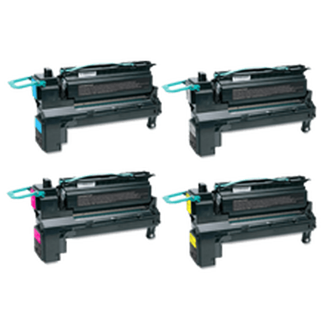 Zoomtoner Compatible Lexmark X792 Cartouche de Toner Laser Set Extra Haut Rendement Noir Jaune Cyan Magenta pour Lexmark / IBM C925DTE