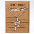 thumbnail image 4 of Tendencias de moda collar de serpiente para mujer collar de serpiente de oro collar de héroe amante, 4 of 5