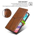 thumbnail image 4 of Gift compatible Huawei nova 12i 4G Magnetic Phone Case PU Leather Geometric Splicing Stand Cover, 4 of 5