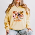 thumbnail image 2 of Fall Vibes Floral - Women's Lightweight Garment Dyed Sweatshirt, 2 of 13