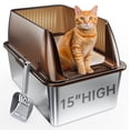 thumbnail image 1 of Caja de arena para gatos Tripamin Tripamin 15» XL de acero inoxidable, 1 of 6