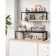thumbnail image 3 of Juego de 2 Especieros, Extensibles, Organizador de Cocina, Estante de Cocina, Organizador de Armario, Metal, Encimera, Negro Mate, 3 of 6