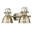 thumbnail image 3 of Yep by Golden Lighting Duncan 2-light Vanity in Aged Brass, 3 of 3