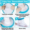 thumbnail image 4 of Maoww Waterproof Cast Cover Foot Covers Knee Brace Bandage Plaster Shower Bath Sleeve Protection PVC Protector, 4 of 6