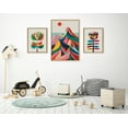 thumbnail image 6 of Kate and Laurel Sylvie MCM Mountains, Great Love Botanical and MCM Modern Wildflower Framed Canvas Wall Art Set by Rachel Lee of My Dream Wall, 3 Piece Set Natural, Colorful Nature Art for Wall, 6 of 6