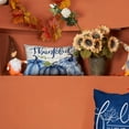 thumbnail image 3 of Fall Pillow Covers 20x20 inch Set of 4 Buffalo Plaid Fall Blue Pumpkin Throw Pillow Cover Autumn Thanksgiving Decoration for Home Couch Bed, 3 of 6