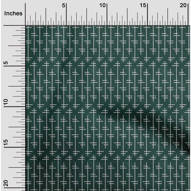 oneOone Polyester Lycra Fabric Abstract Stripe Kasuri Print Sewing Fabric BTY 56 Inch Wide